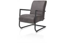 Henders en Hazel Angelica fauteuil zwart frame (ROB) - Cuba leder Lava