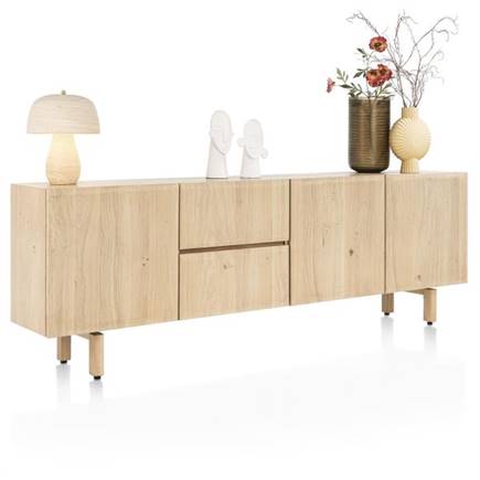 Henders en Hazel dressoir 240 cm - 3-deuren + 2-laden