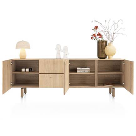 Henders en Hazel dressoir 240 cm - 3-deuren + 2-laden