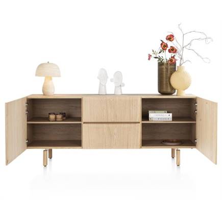 Henders en Hazel dressoir 200 cm - 2-deuren + 2-laden