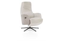 Henders en Hazel FELINO fauteuil relax 2-m. - manuele hoofdsteun - poot graphiet - Livigno/Oregon kiezel