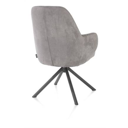 Henders en Hazel grafiet frame met relaxsysteem - draaibaar - stof Calabria Charcoal