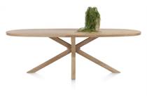 Henders en Hazel NYBORG ronde tafel eetkamertafel 240 x 110 cm - Deens ovaal - centrale poot hout