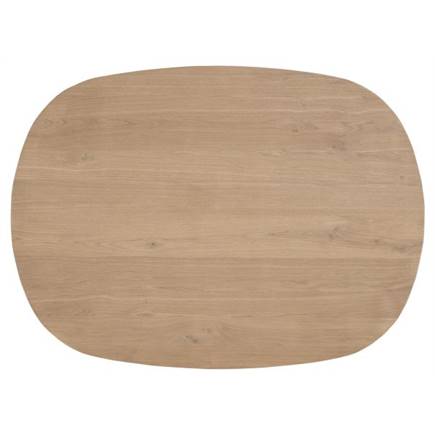 Henders en Hazel 150 (+ 40) x 130 cm - Deens ovaal - centrale poot hout