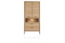 Henders en Hazel NYSTEAD bergkast 100 cm. - 2-deuren + 2-laden + 1-niche (+ LED)