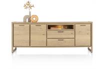 Henders en Hazel 240 cm. - 3-deuren + 2-laden + 1-niche (+ LED) dressoir