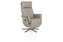 Henders en Hazel STELVIO fauteuil relax- - 3-motoren - graphiet poot - elektrische hoofdsteun - leder Maine taupe