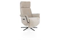 Henders en Hazel STELVIO fauteuil relax- - 3-motoren - graphiet poot - electrische hoofdsteun - Enzo champagne