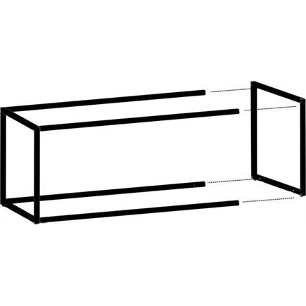 XOOON basisrek 45 cm - 1 nivo hoog - 2 staanders