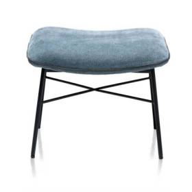 Uitgelezene XOOON QUINT fauteuil - poef / hocker bij lounge - stof Enova Teal BB-12