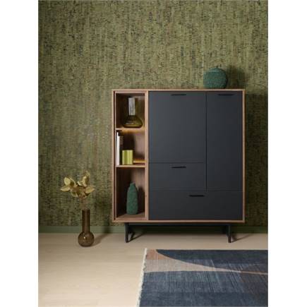 XOOON roomdivider / boekenkast 75 cm - 1-lade T&T + 7-niches