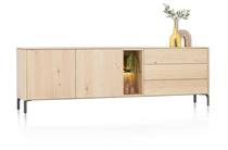 XOOON TRENTON dressoir 240 cm - 2-deuren + 3-laden + 2-niches Natural