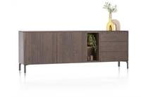 XOOON 210 cm - 2-deuren + 3-laden + 2-niches Clay dressoir