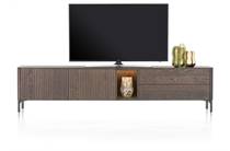 XOOON lowboard 240 cm - 2-deuren + 2-laden + 1-niche Clay tv meubel