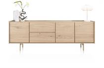 XOOON 230 cm - 3-deuren + 2-laden dressoir