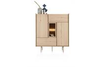 XOOON VALGARD bergkast 120 cm - 2-deuren + 2-laden + 2-niches (+ LED)